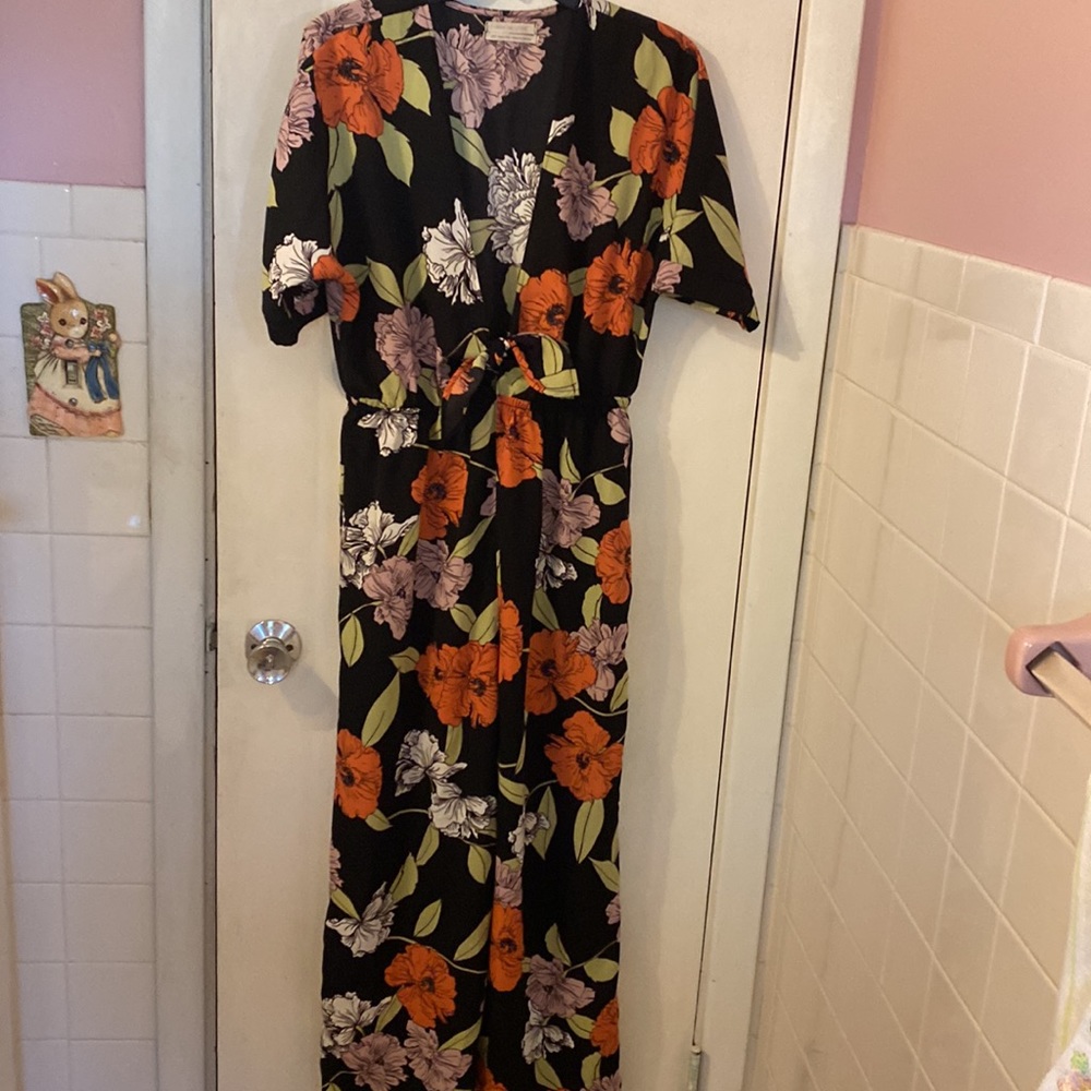 Urban Outfitters Printed Polyester Jumpsuit Sz SP